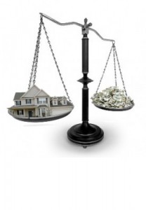 divorce image house and money